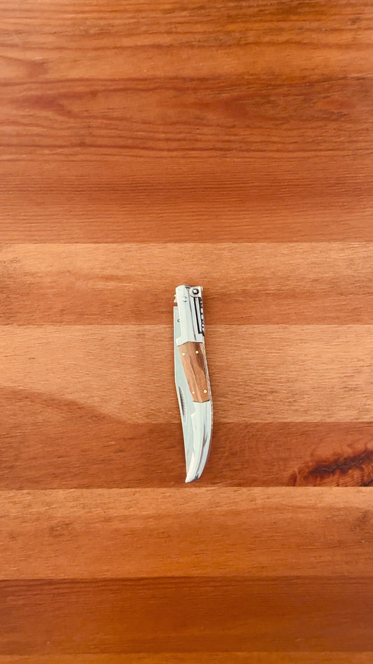 4.3" Arabian Style Navaja with Ratchet Pocket Knife Olive Wood Scales From Spain