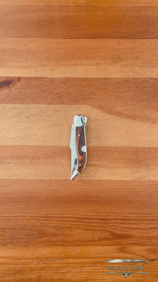 3.14” Spanish Navaja Teja Albacete Pocket Knife Red Stamina Scales with Ratchet