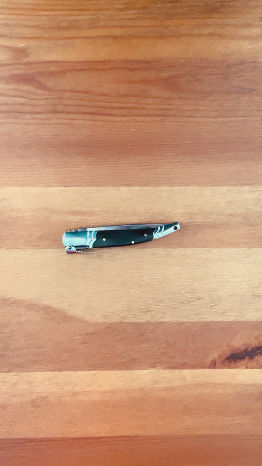3.14 Stainless Steel Blade Spanish Navaja Pocket Knife With Ratchet Sound