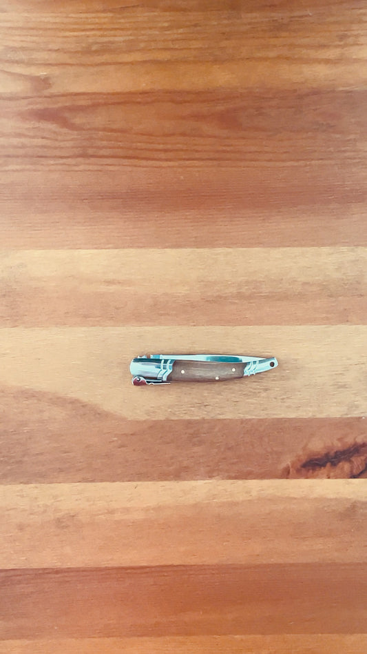 3.14 Stainless Steel Blade Spanish Navaja Pocket Knife With Ratchet Sound